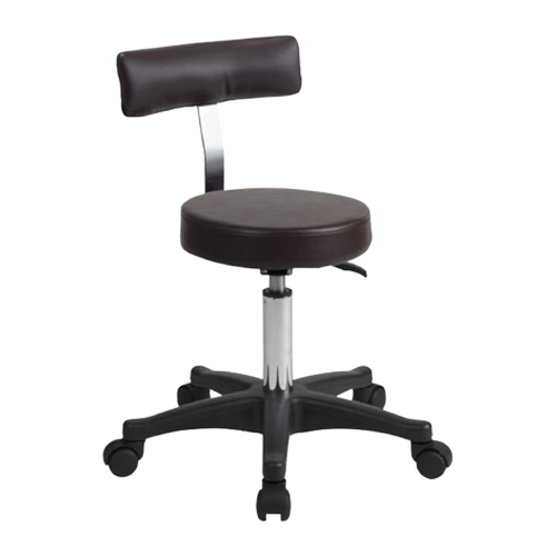 F-843背もたれ付スツールⅡ（お掃除キャスター仕様）