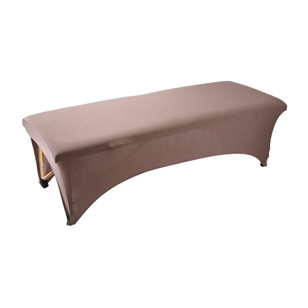 スタイリッシュベッドカバー（グレージュ）【収納袋付き】