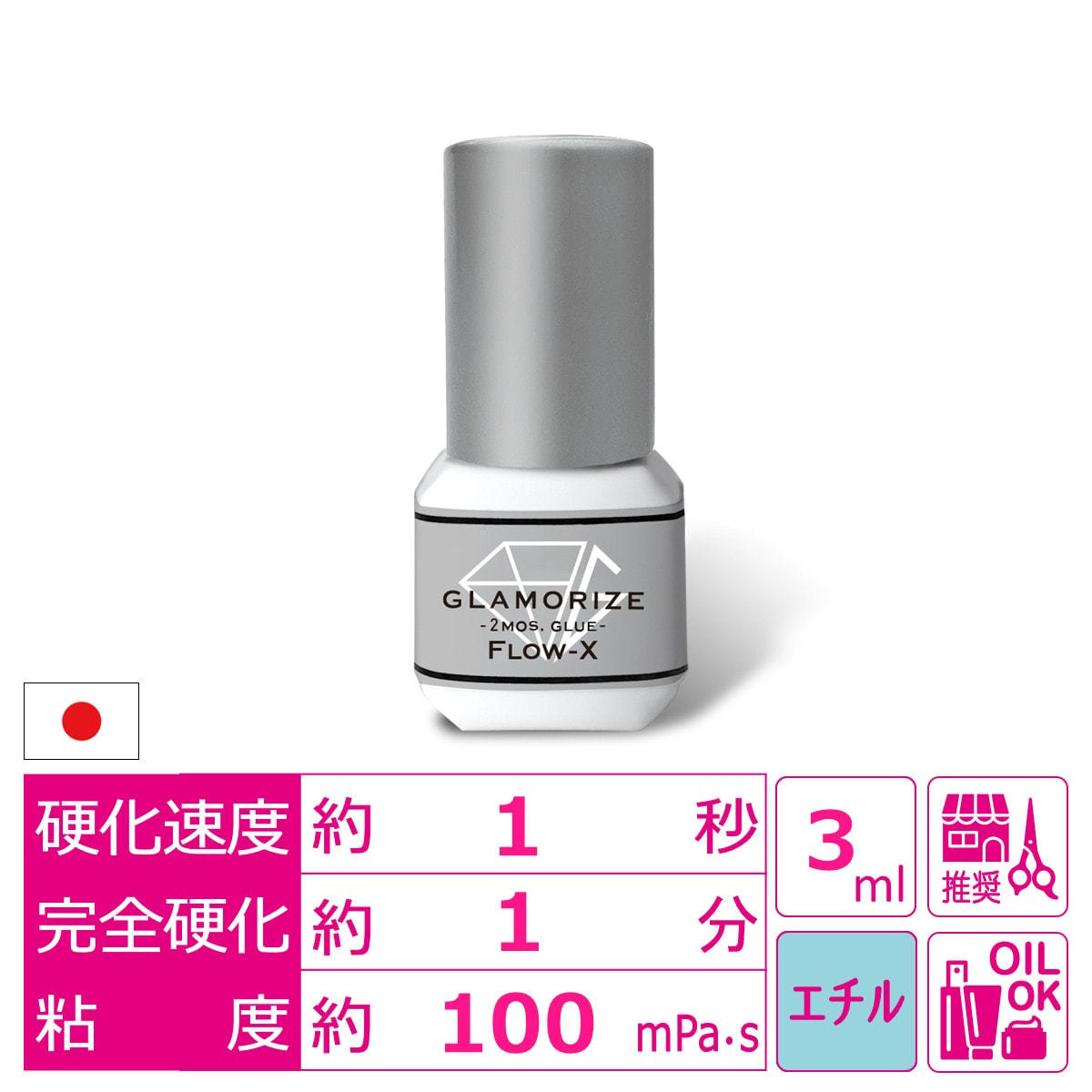 GLAMORIZE】2ヶ月グルーフローエックス 3mlの通販・卸売り | アイ