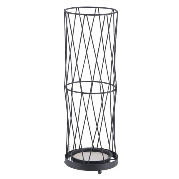 珪藻土付傘立て ラウンドタイプ（26961）ブラック 1