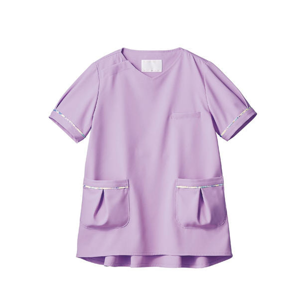 スクラブ レディス 半袖 LW0020_LW602_83（S）（ラベンダー）の