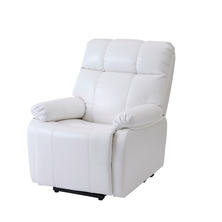 【アウトレット】【昇降機能付き】電動ラウンジチェア SHIFFON LUXE（シフォンラグゼ）ホワイト