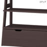 シェルフラック ＜ダークブラウン＞本体 W90cm 3