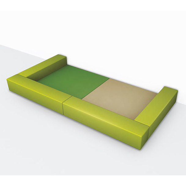 キッズルームスペースコの字セット フレッシュ（グリーン/ベージュ/イエローグリーン） 1