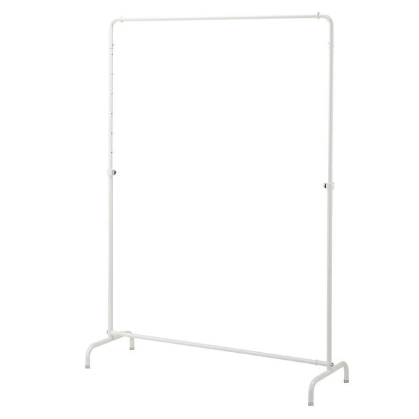 インハングタイプ ハンガーラック 丸パイプ＜ホワイト＞W120cm 1