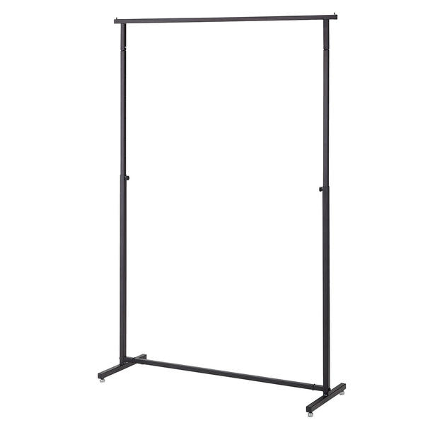 オーバーハングタイプ ハンガーラック 角パイプ＜ブラック＞W120cm 1