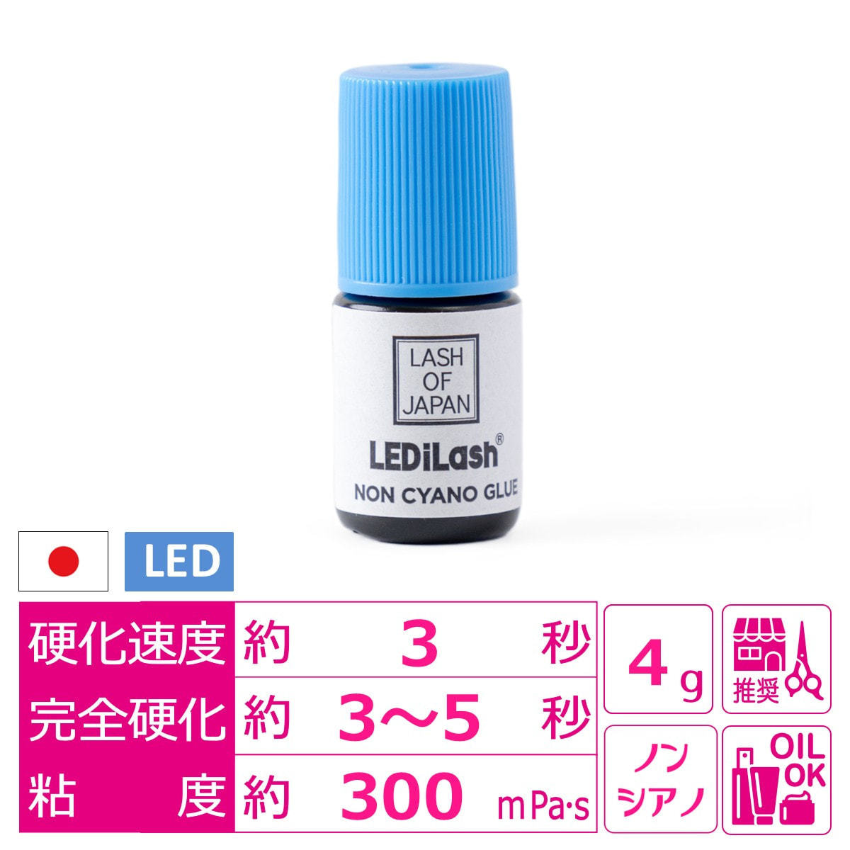 LASH OF JAPAN】LEDiLash®ノンシアノグルー 4gの通販・卸売り | アイ
