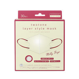 単品20個セット ツートーンレイヤースタイルマスクグレー30枚 株式会社富士 代引不可 単品20個セット レイヤースタイルマスク 個別包装 アッシュグレー(代