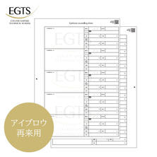 【EGTS】アイブロウ用カウンセリングシート（再来用50枚）
