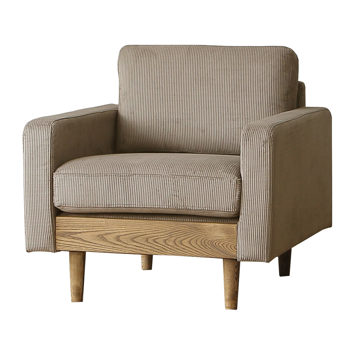 フリート ソファ 1P ジャガードアーバングレー（402635）の通販