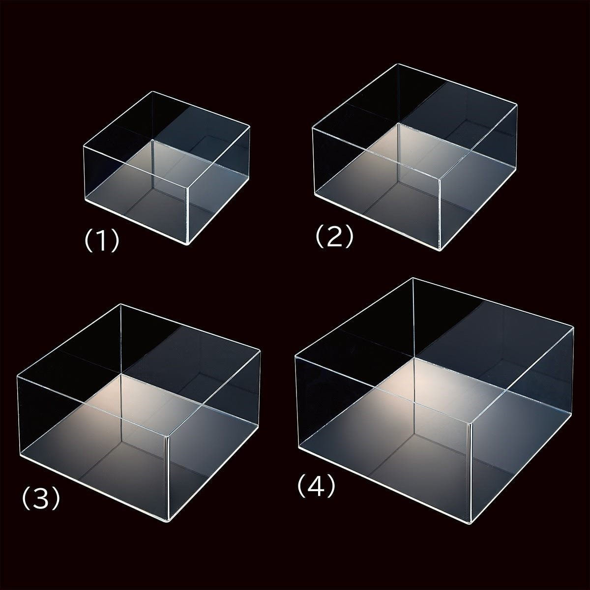 透明アクリル5面ボックス＜35cm角×高さ17.5cm＞の通販・卸売り | アイ