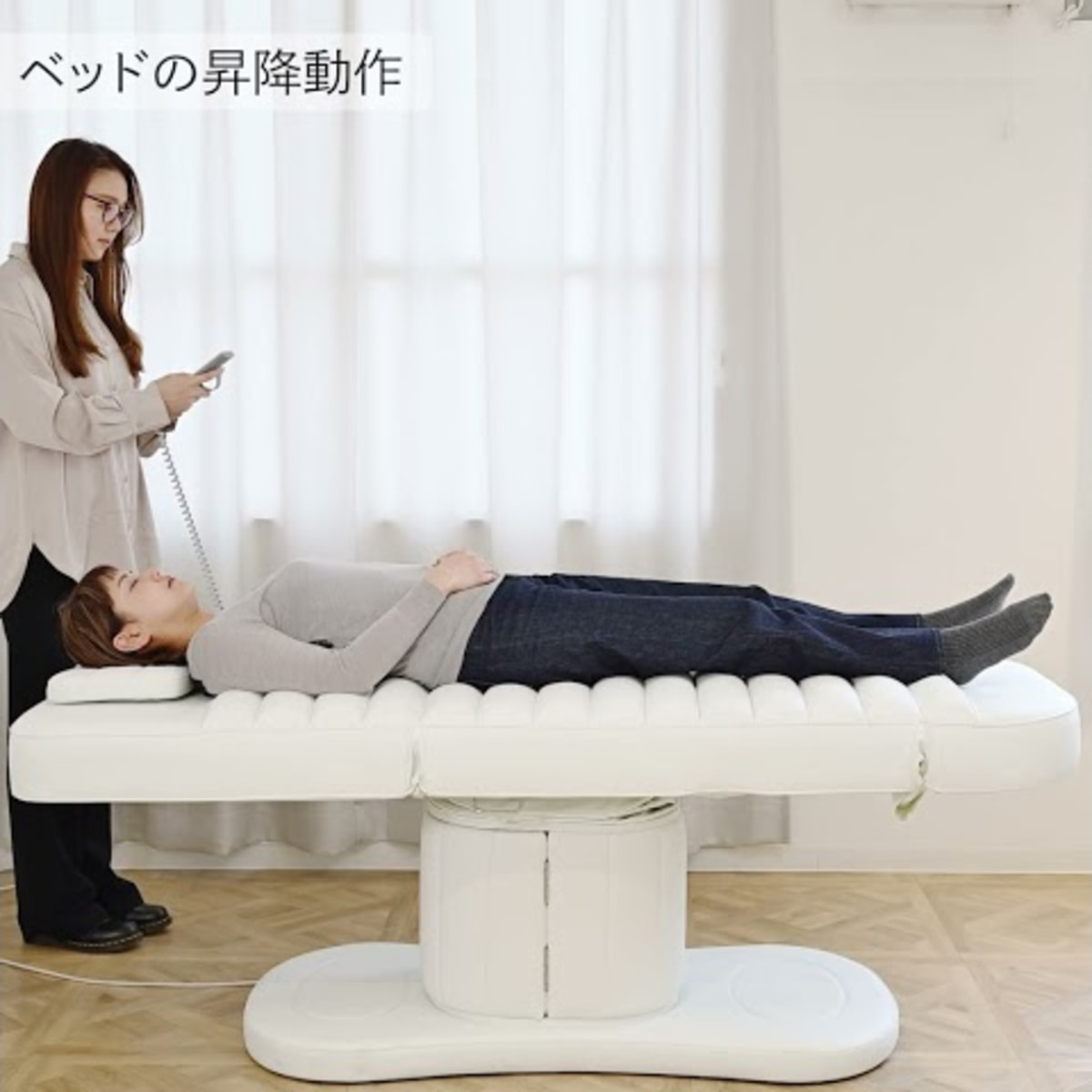 マルチポジショニングベッド（静音電動3モーター＋立体クッション