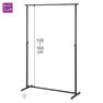 オーバーハングタイプ ハンガーラック 角パイプ＜ブラック＞W120cm 2