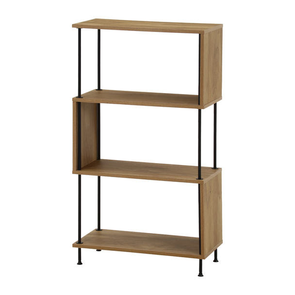 EZBOツイストロック S型ディスプレイラック4段 OAK（71877)の通販