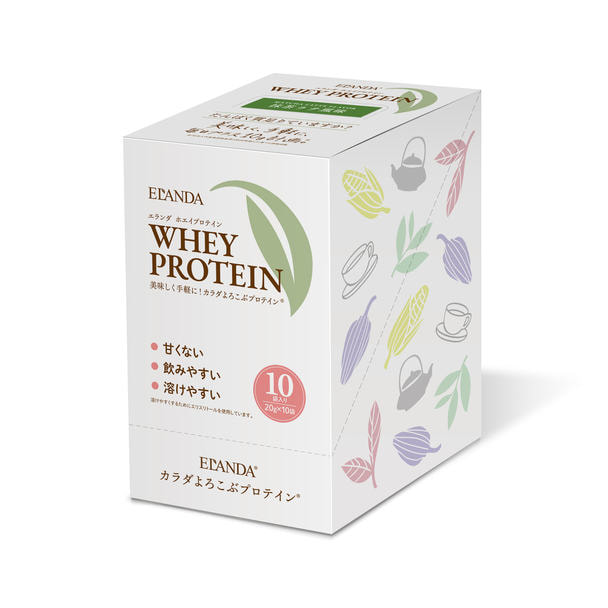 エランダ ホエイプロテイン 抹茶ラテ風味 20g×10袋 1