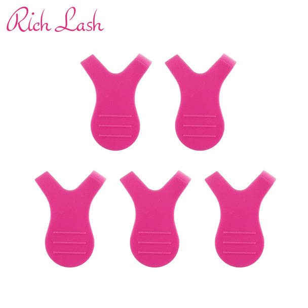 【Rich Lash】ラッシュリフトY字コーム＜ピンク＞ （5個+ケース付） 1