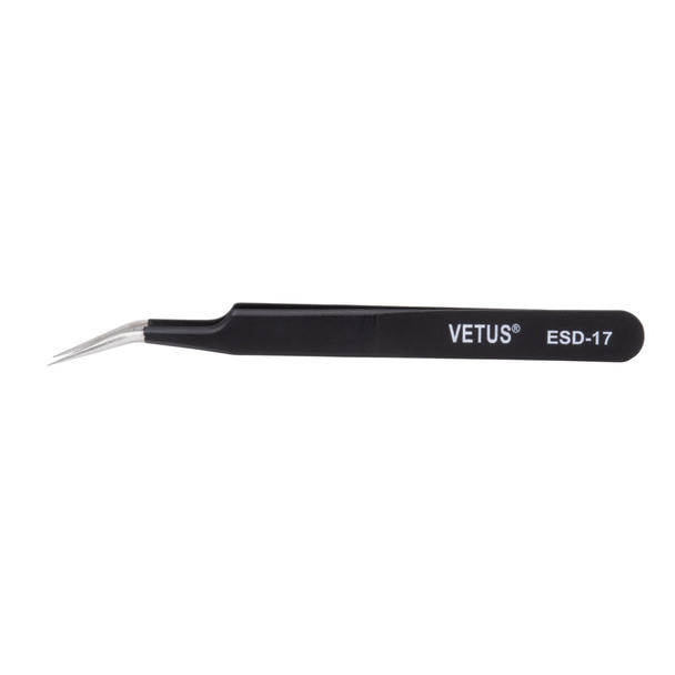 【VETUS】帯電防止ツイーザー[BLACK] ESD-17 1
