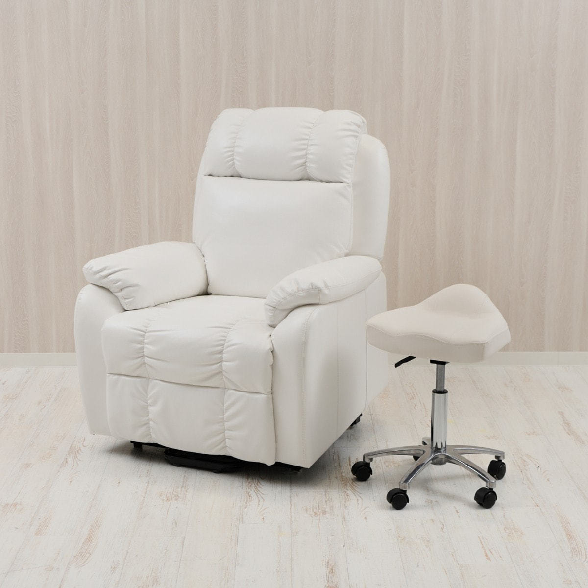 骨盤フィットスツール ホワイトの通販・卸売り | アイラッシュガレージ