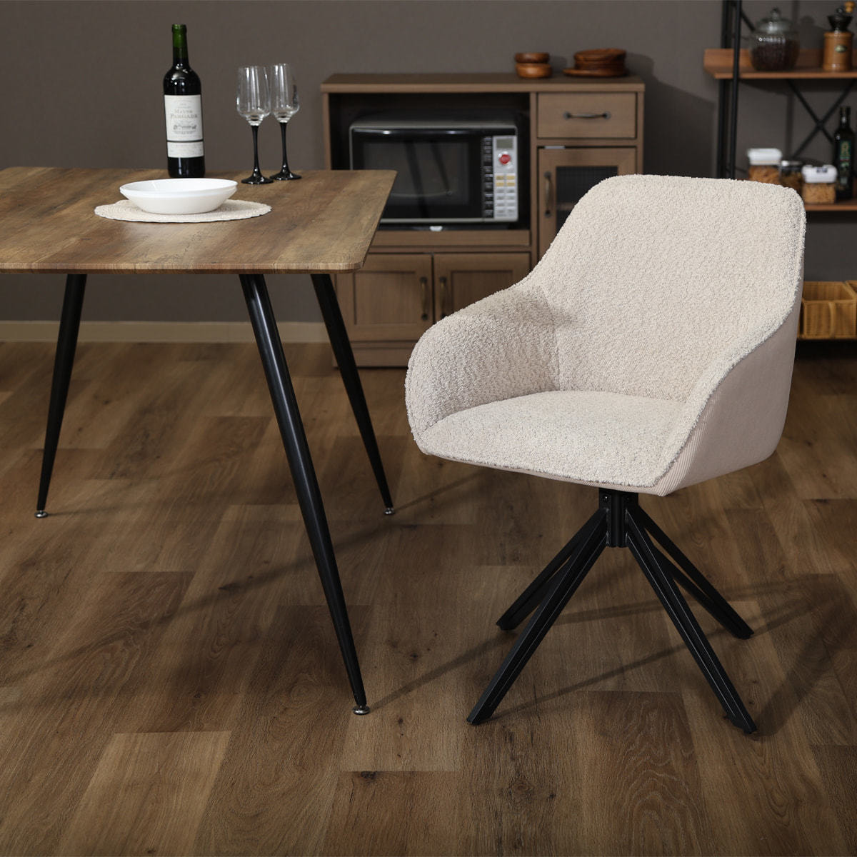 ダイニング回転チェア ルナ BE(70673)の通販・卸売り | アイラッシュ