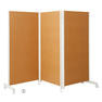 キャスター付きパーティション H180cm＜ナチュラル＞3連 1