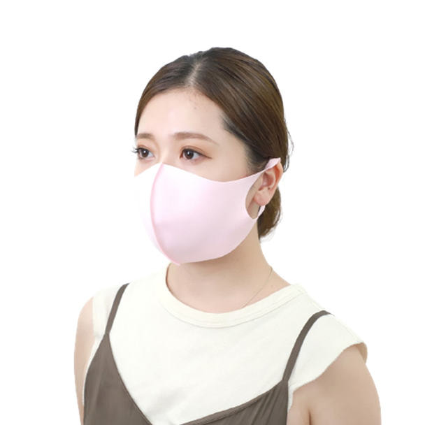 接触冷感マスク 5枚セット(薄手/大きめタイプ)【ピンク】 1