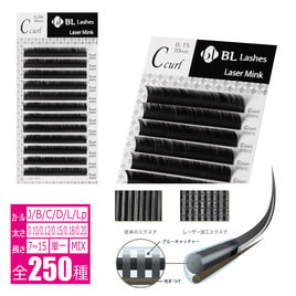 マツエク　Ｂカール　0．15 BIJOUBEAU マツエク プレミアムセーブル12列 Jカール (太さ:0.25