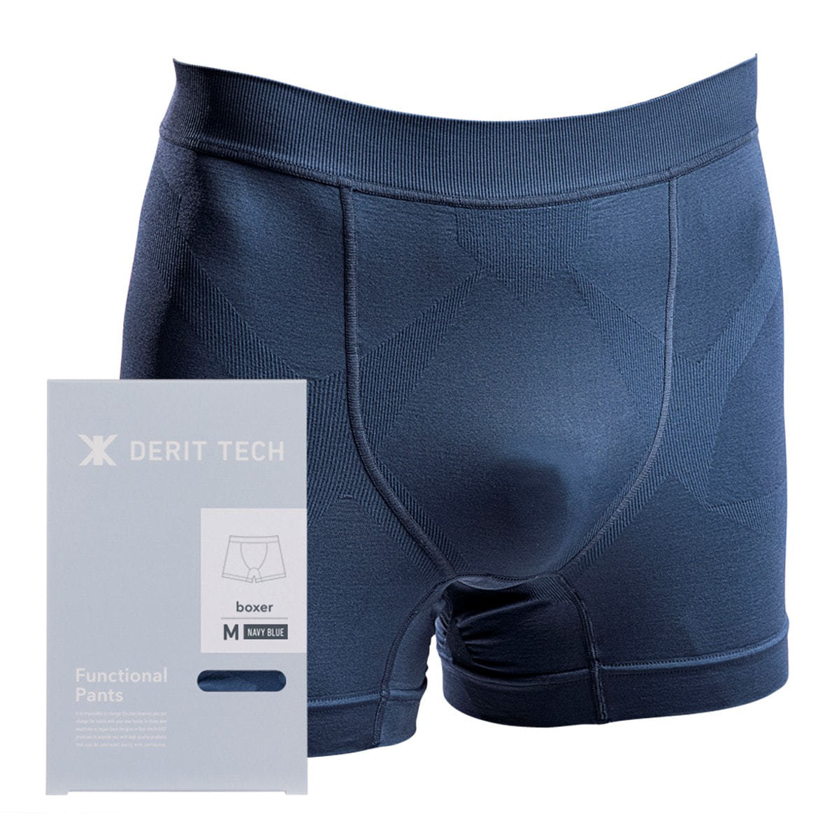 DERIT TECH Functional Shorts S ブラック 3枚 デリットテック】 機能性パンツ ボクサータイプ ネイビーSの通販