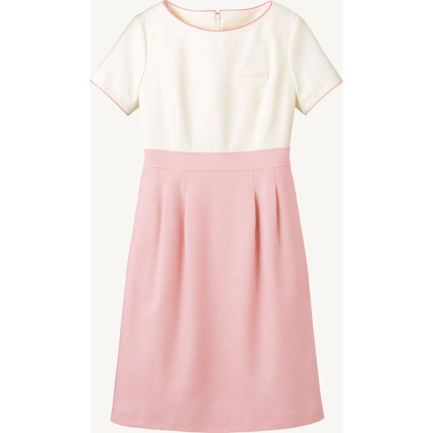 ワンピース 7723（9号）（ピンク×ホワイト） 1