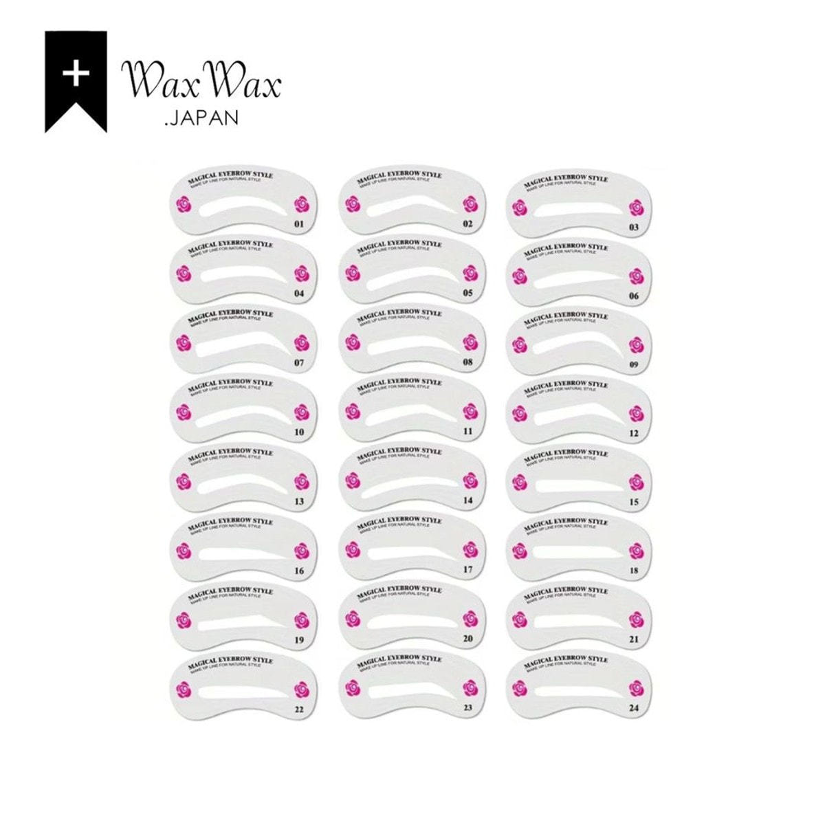 WaxWax】レディースアイブロウ 24種類テンプレートの通販・卸売り