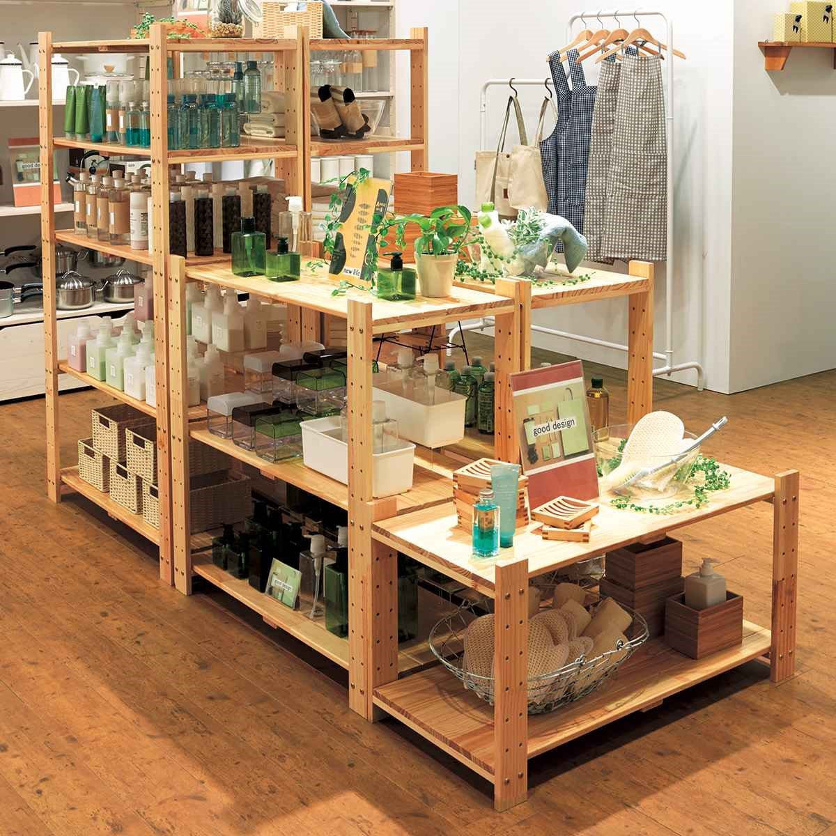 ウッドシェルフ＜W90cm×H180cm＞6段の通販・卸売り | アイラッシュガレージ