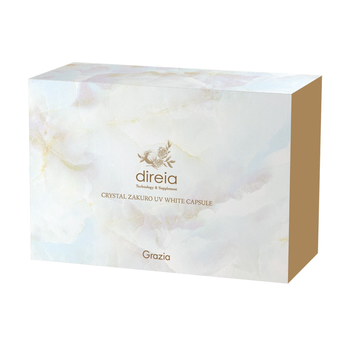 direia クリスタルザクロUVホワイトカプセル　日焼け止めサプリ ディレイア クリスタルザクロ UVホワイトカプセル 30粒の通販