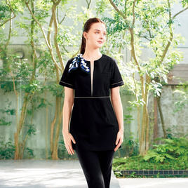 ワンピース（バイカラー）WP767（13号）（ブラック）の通販・卸売り