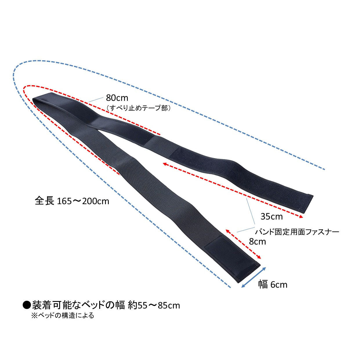 使い捨てベッドシーツすべり止めバンド（2個入り）の通販・卸売り