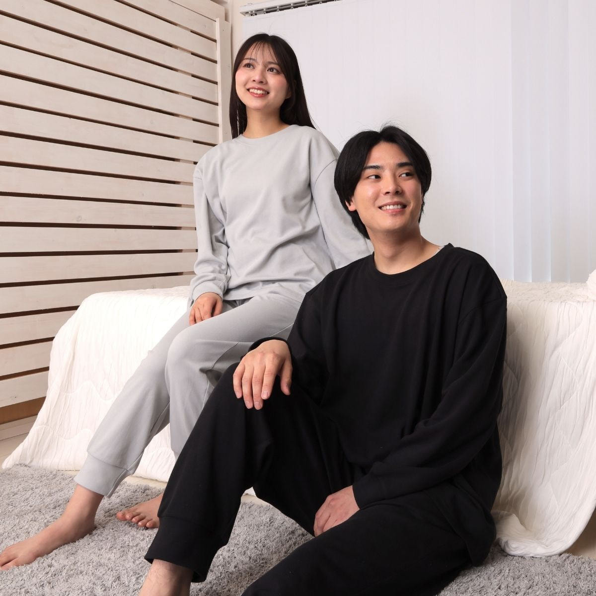 眠れる森の美女リカバリーウェア上下セット 【グレー S】の通販