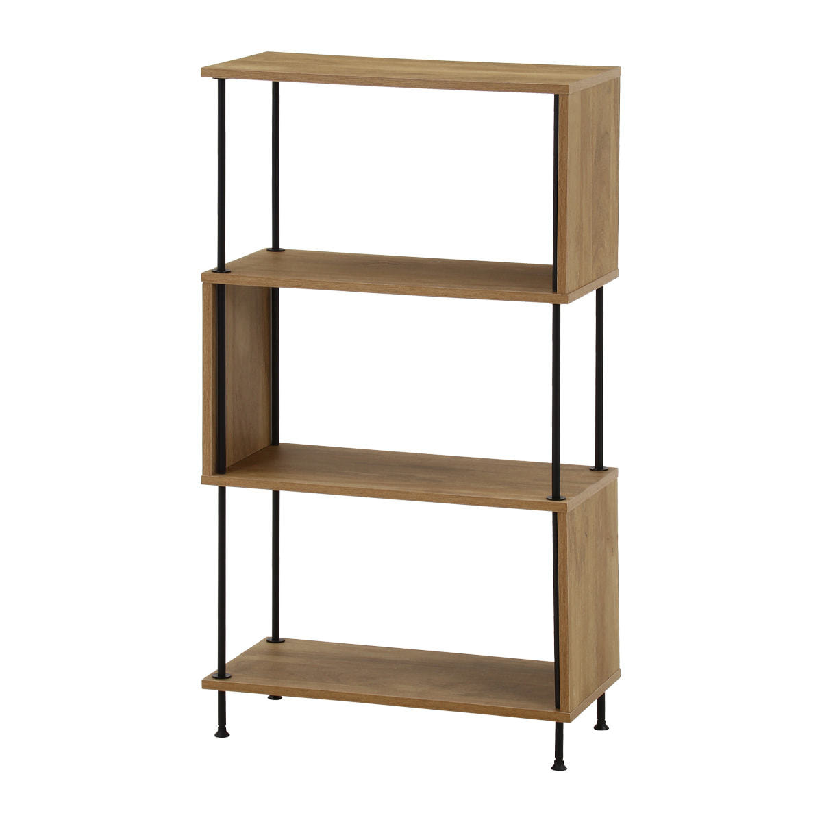 EZBOツイストロック S型ディスプレイラック4段 OAK（71877)の通販