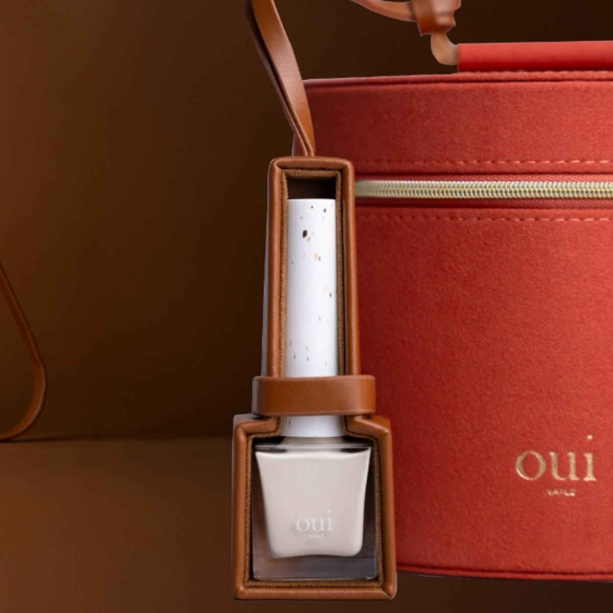 oui nails ピールオフマニキュア バッグチャーム キャメルの通販