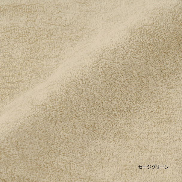 【お試し1枚】ウルトラ抗菌パイル地タオル 34×85cm（セージグリーン） 1