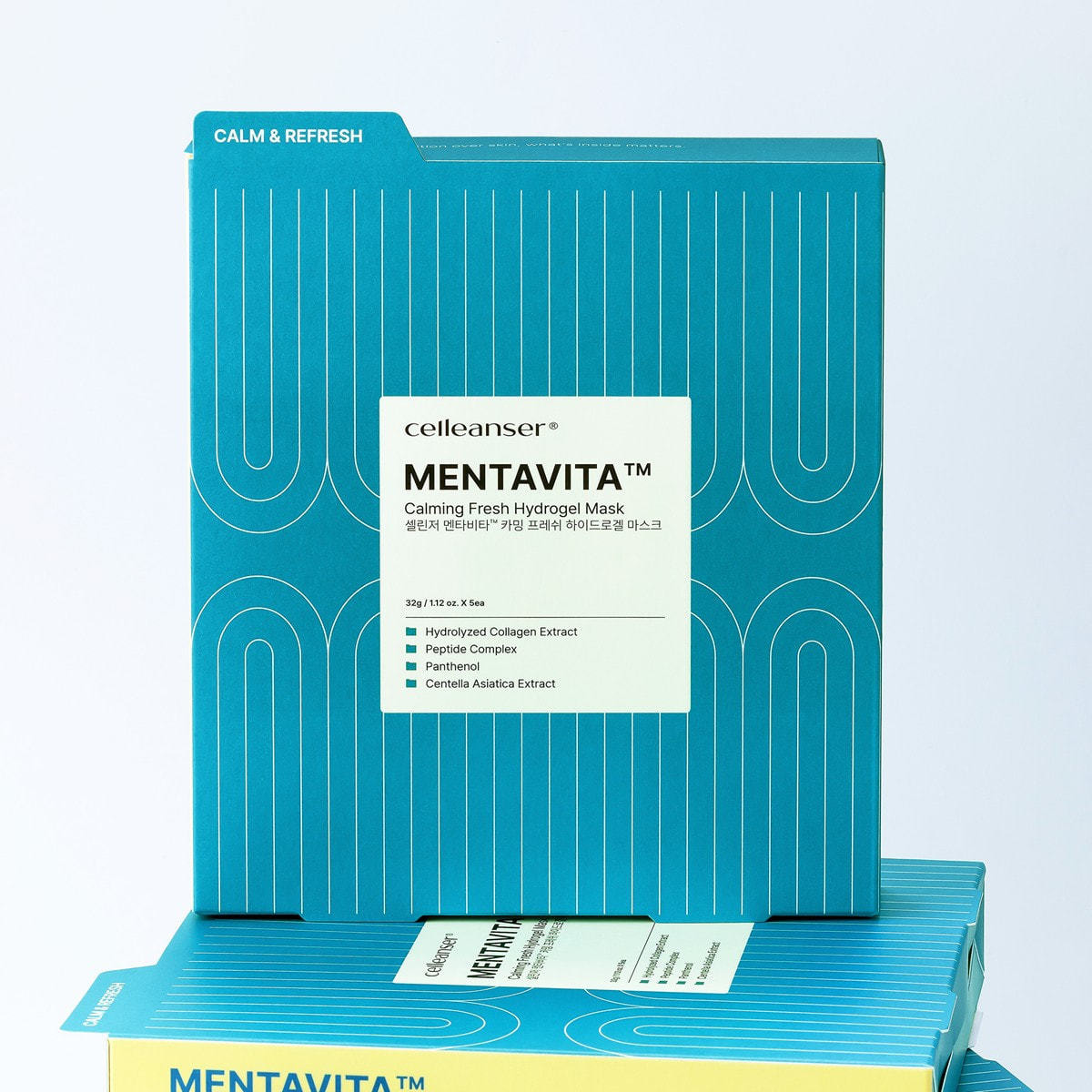 celleanser】Mentavita カーミングフレッシュ ハイドロゲルマスクの