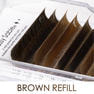 [Brown Refill] [Jカール 太さ0.07 長さ8～11mm] 2