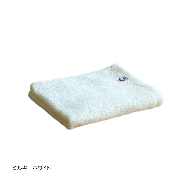 今治タオル】速乾部屋干し フェイスタオル ミルキーホワイト 34×80cm
