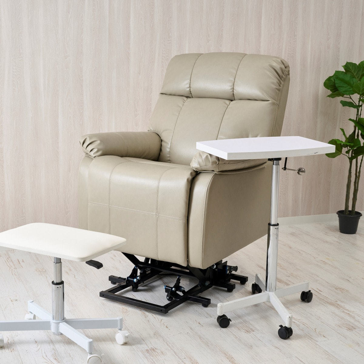 昇降機能付き】電動ラウンジチェア SHIFFON LUXE（シフォン