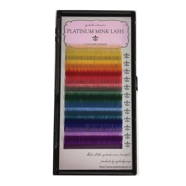 プラチナミンクラッシュ カラーMIX【Jカール 太さ0.07&times;長さ9mm】