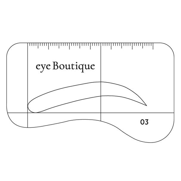 【eye Boutique】BROWステンシル<03:アーチ>10枚セット 1