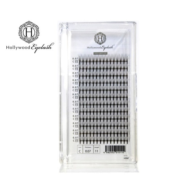 【ハリウッドアイラッシュ】６Dファン [Jカール 太さ0.05 長さ8㎜] 1