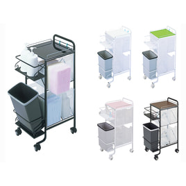 シャンプーストッカーワゴン（ブラック）の通販・卸売り | アイ