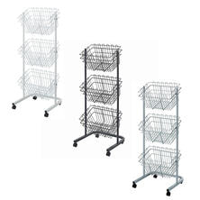 角型投げ込みバスケット3段