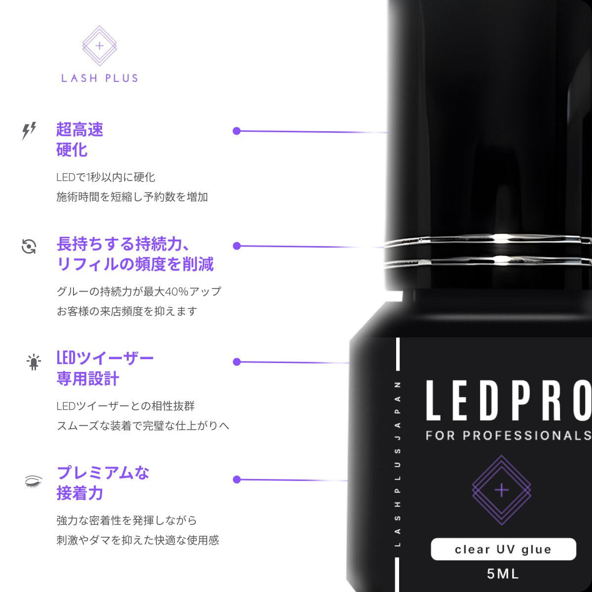 LASH PLUS】レーザーラッシュプロLEDグルーJP 5mlの通販・卸売り