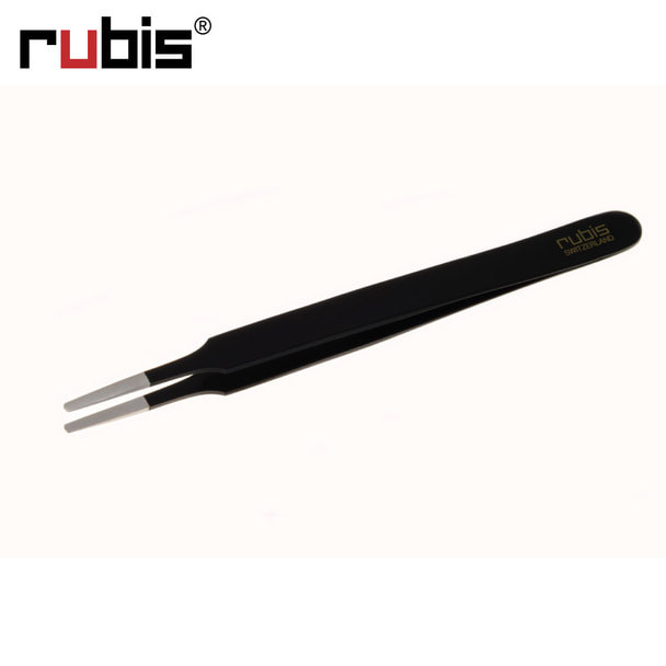 【rubis】アイラッシュ用丸ツイーザー ブラック