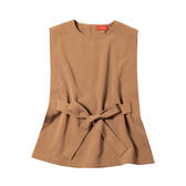 【Miss eye d’or】MY FORMEオーバーエプロン　キャメル<F>　