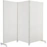 キャスター付きパーティション H180cm＜ホワイト＞3連 1